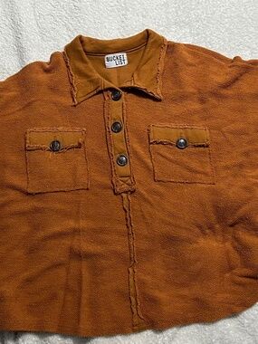 Boutique poncho type shirt